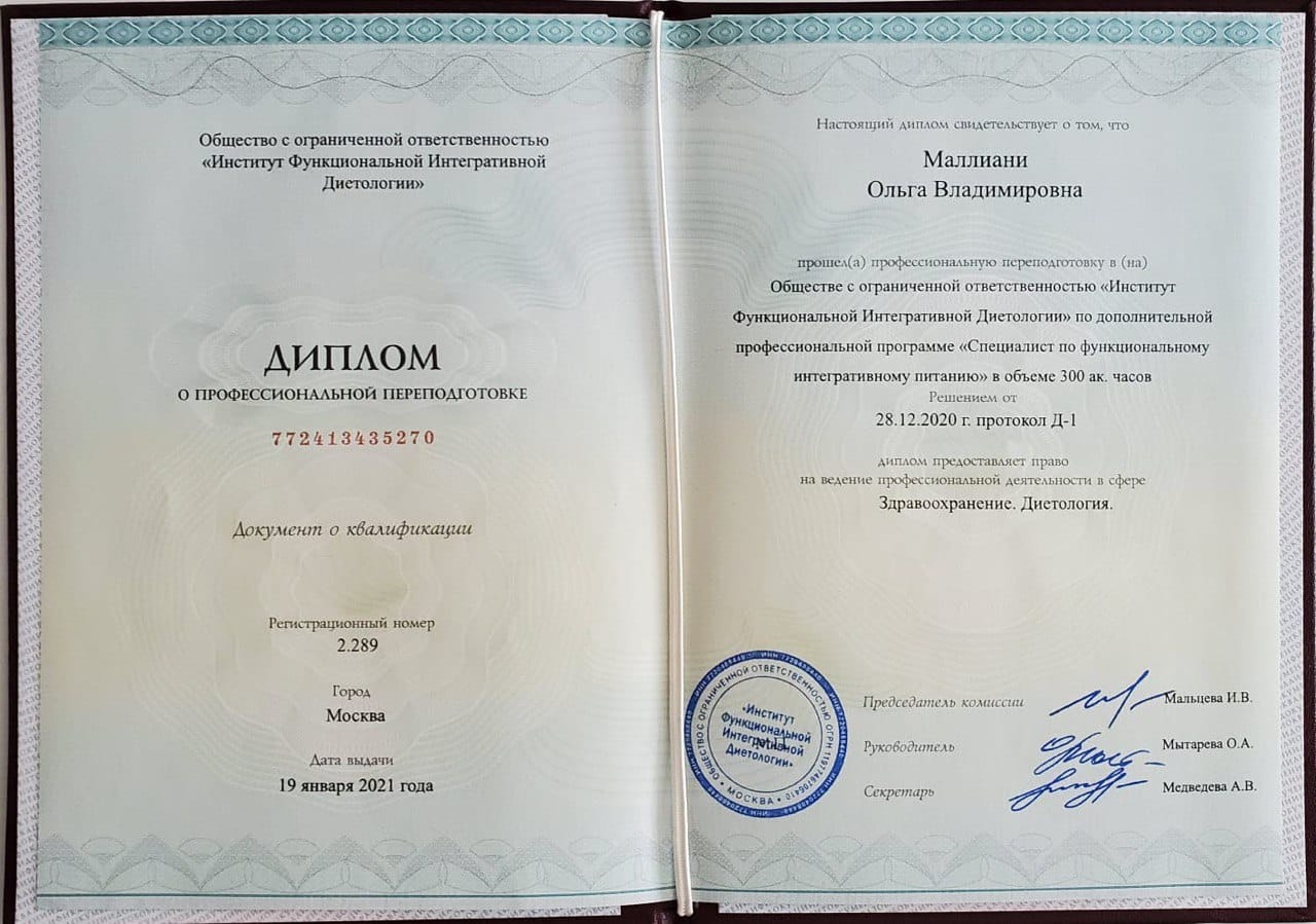 Малліані Ольга Володимирівна